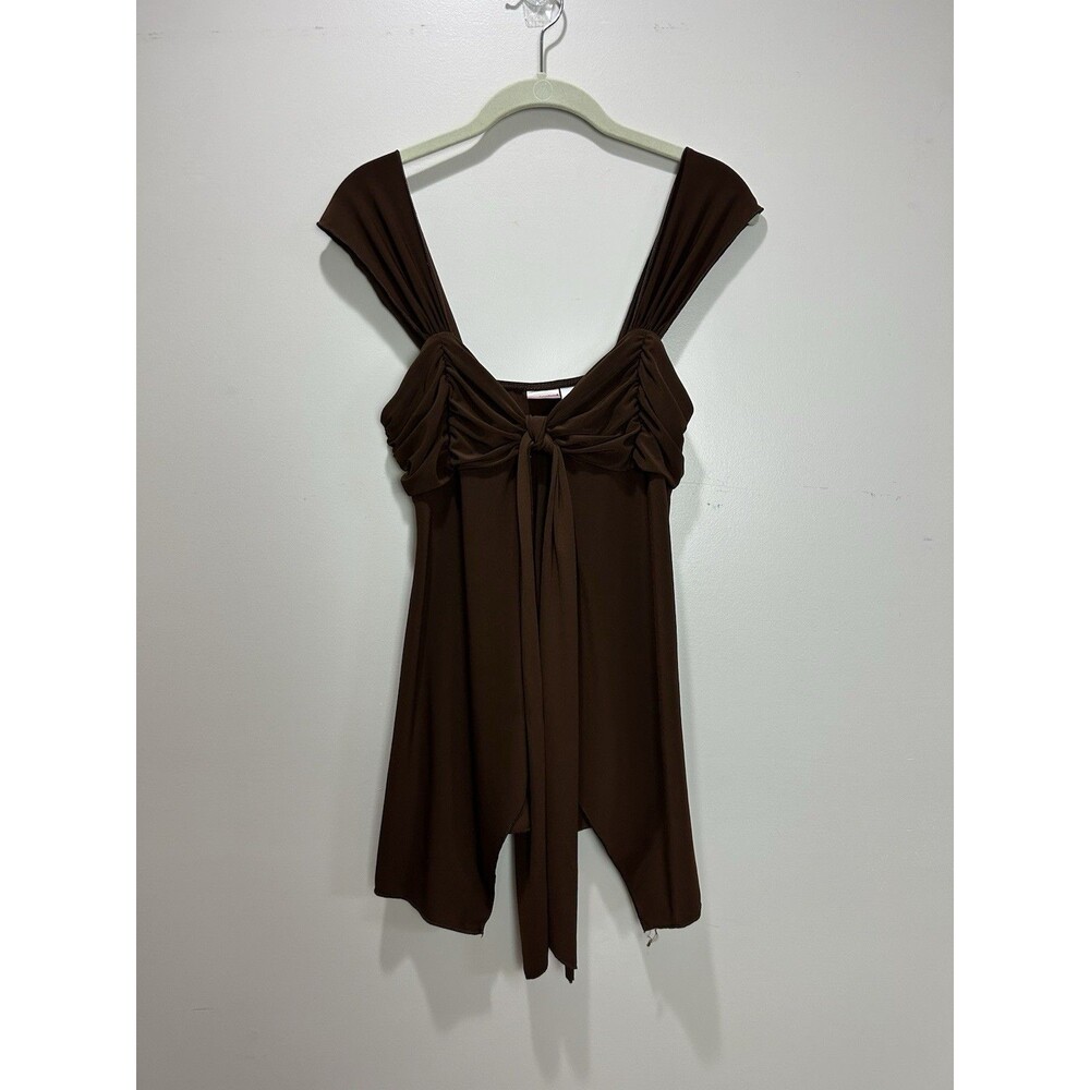 Y2K No Boundaries Brown Babydoll Top Fairy Size Juniors Size L